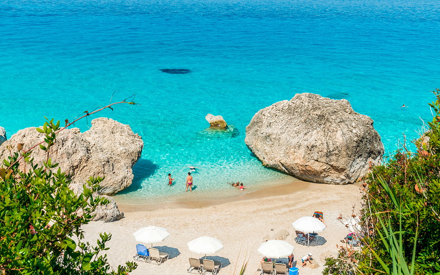  Kavalikefta plaža Lefkada 